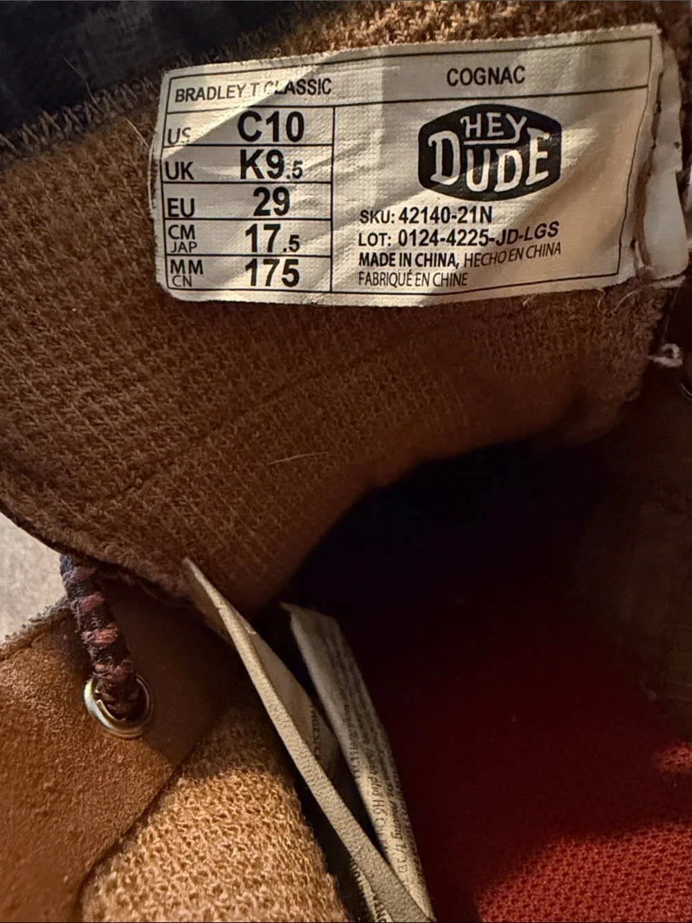 HEYDUDE BRADLEY CLASSIC BOOTS — TODDLER/KIDS 10C